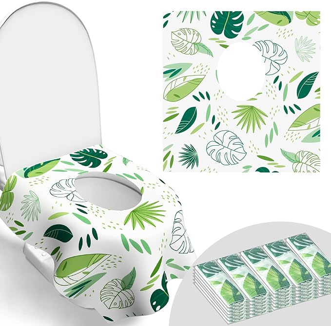 30 Pack Toilet Seat Covers Disposable, and Adults, Individually Wrapped by POIKSHARK