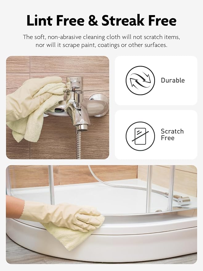 Fantasticlean Microfiber Cleaning Cloth Roll -40 Pack, Tear Away Microfiber - Image 5