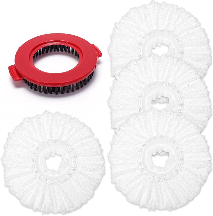 4-Pack White Mop Replacement Heads by WaIEJiemiHome