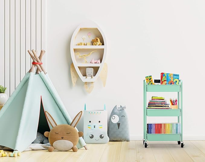 CAXXA 3-Tier Rolling Metal Storage Organizer - Image 8