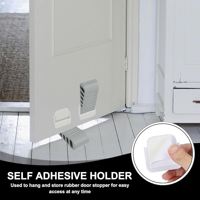 PATIKIL Rubber Door Stoppers for Bottom of Door, Door Wedge Stopper - Image 4