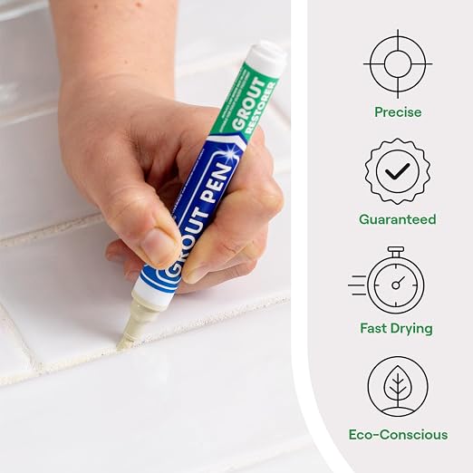 Grout Pen Ivory Tile Paint Marker: Waterproof Grout Paint, Tile Grout Colorant - Image 2