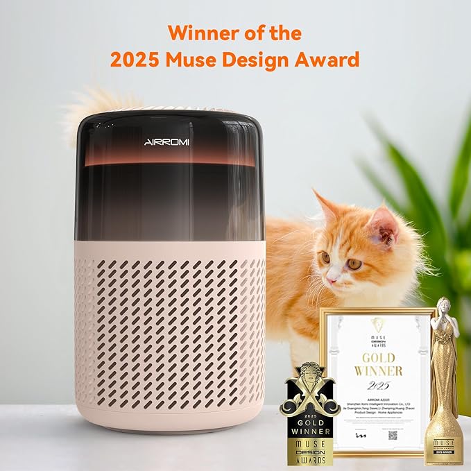 AIRROMI Air Purifier for Bedroom Home, HEPA Filter, Covers Upto 549 Ft² - Image 3