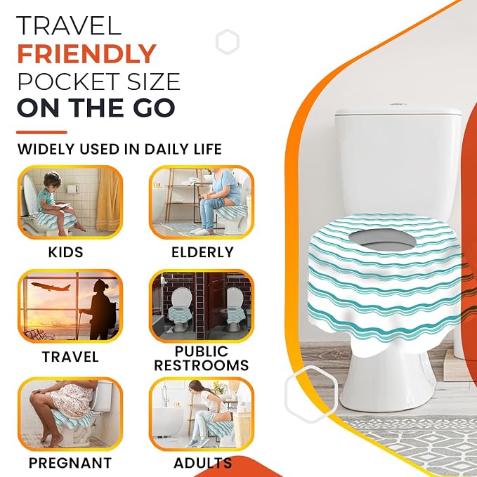 20 Extra Large Toilet Seat Covers Disposable - Image 3