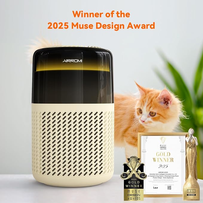 AIRROMI Air Purifier for Bedroom Home, HEPA Filter, Covers Upto 549 Ft² - Image 3