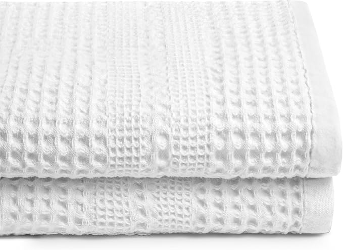 GILDEN TREE Waffle Towels for Bathroom, 100% Cotton Quick Dry Towel, Waffle by GildenTree