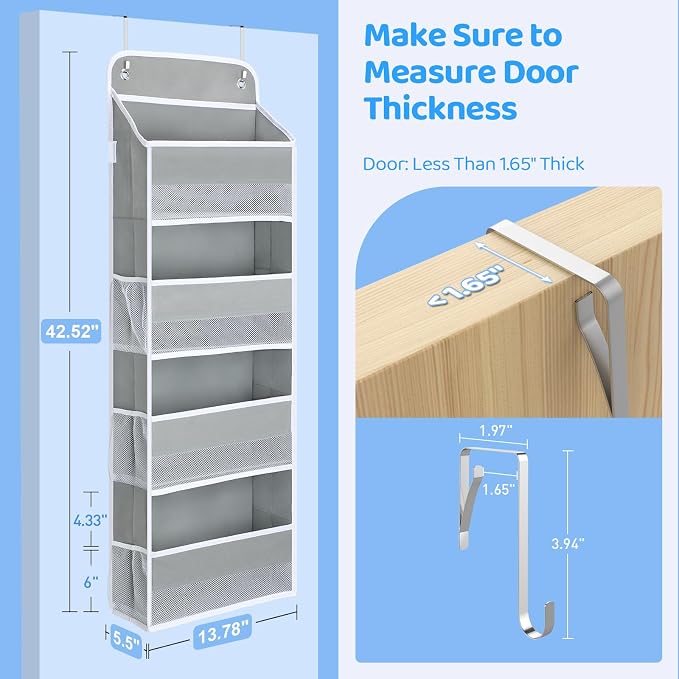 Yecaye 3 Pack 4-Tier Over The Door Organizer - Image 7