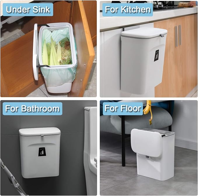 Tiyafuro 2.4 Gallon Kitchen Compost Bin - Image 6