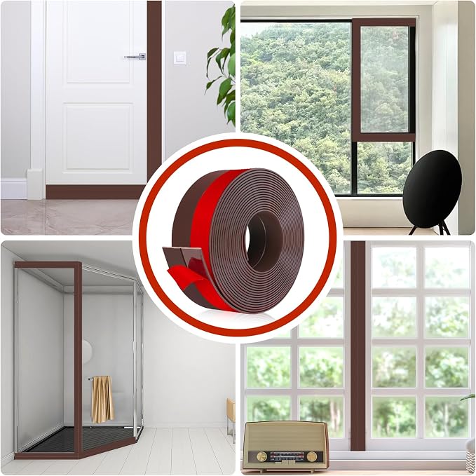 Weather Stripping Self Adhesive Door Draft Stopper Flexible Shower Door Bottom - Image 6