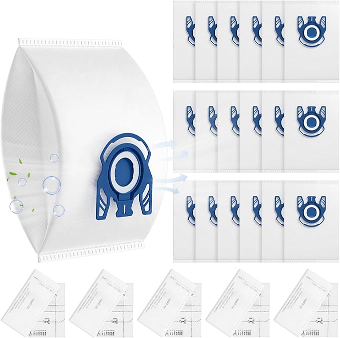20 Pack 3D Airclean GN Vacuum Bags Compatible by LINNIW