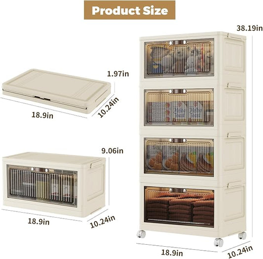 4 Tier - 34QT Storage Bins - Image 2