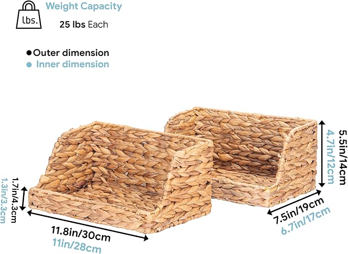 VATIMA Water Hyacinth Storage Baskets - Image 4