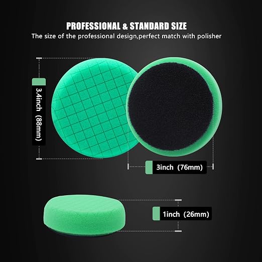 Green Heavy Cut Pad, Buffing Polishing Pads, SPTA 1Pc 3.5 Inch Face - Image 2