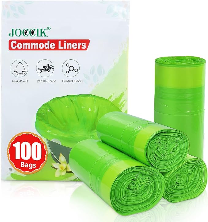Commode Liners for Bedside Commode Vanilla Scented 100pcs Disposable Bags - Image 6