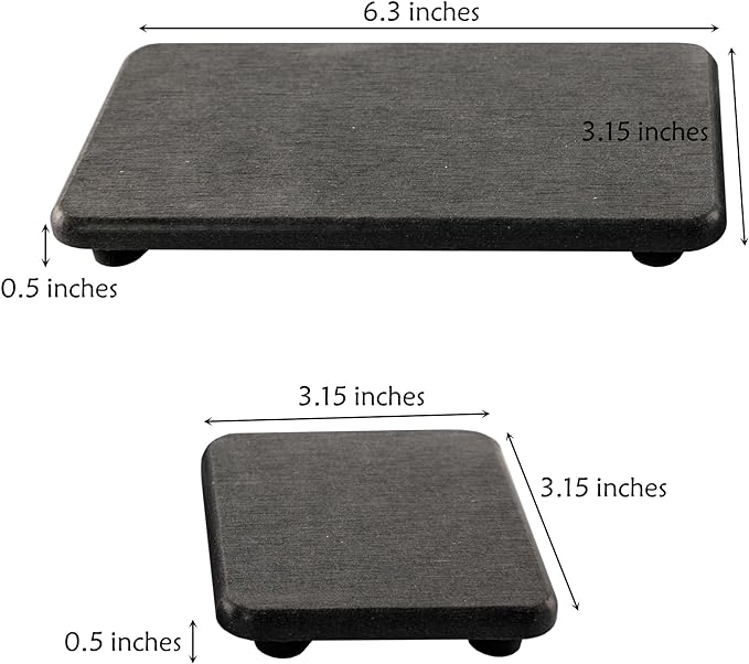 Set of 4 Water Absorbent Diatomite Coasters, Diatomaceous Earth Kitchen Soap - Image 4