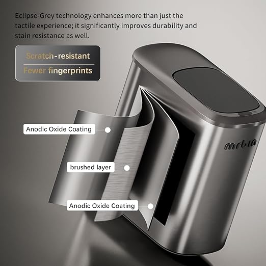 MRBIN Stainless Steel Motion Sensor Bathroom Trash Can, 10L / 2.6gal Slim Smart - Image 3