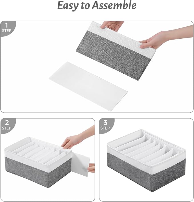 4 Packs T-shirt Drawer Organizers - Image 6