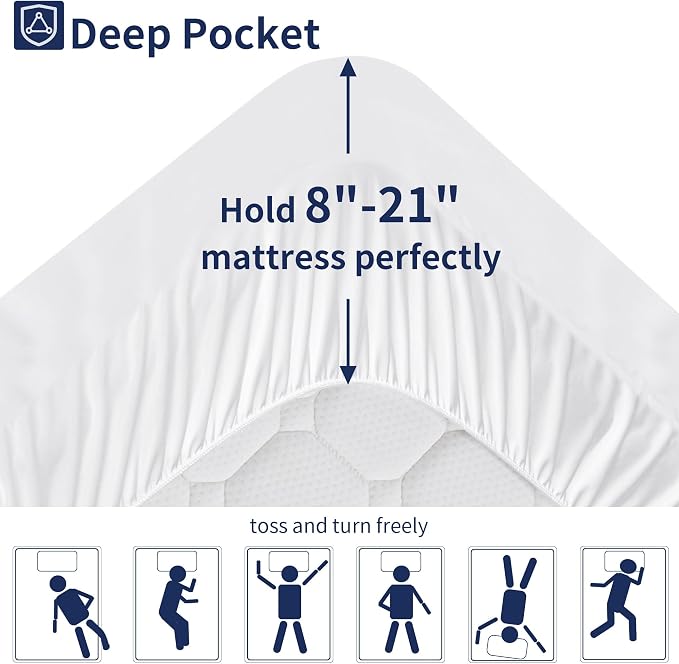Mattress Topper Full Mattress Pad Cover Mattress Protector - Image 7