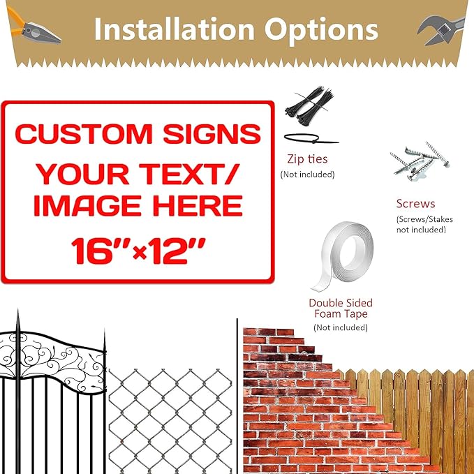 Customised Christmas Decoration Signs, Aluminum Weatherproof Metal Sign - Image 4