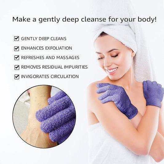 Evridwear Exfoliating Dual Texture Bath Gloves - Image 2