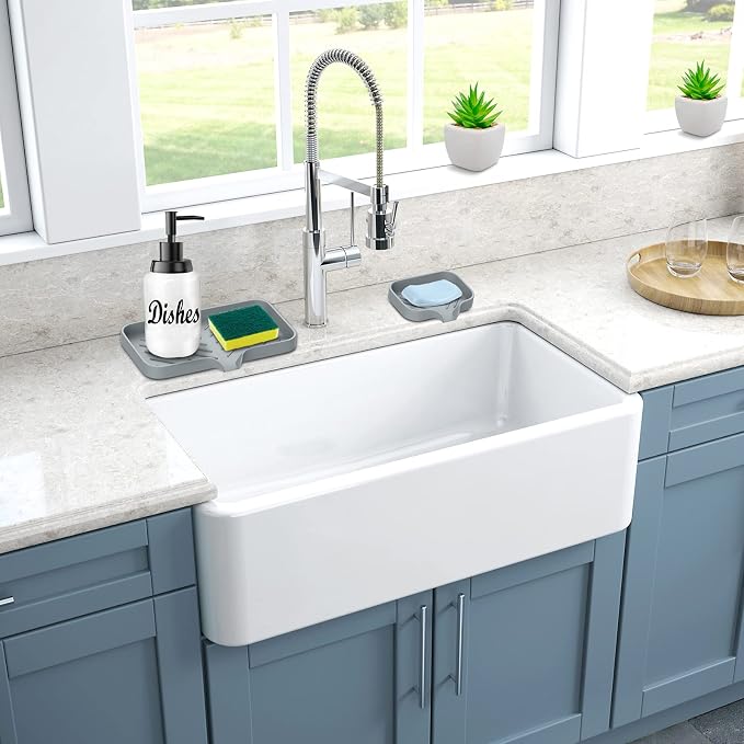 Kitchen Soap Tray, Kitchen Sink Tray Sponge Tray Kitchen Sponge Holder Self - Image 6