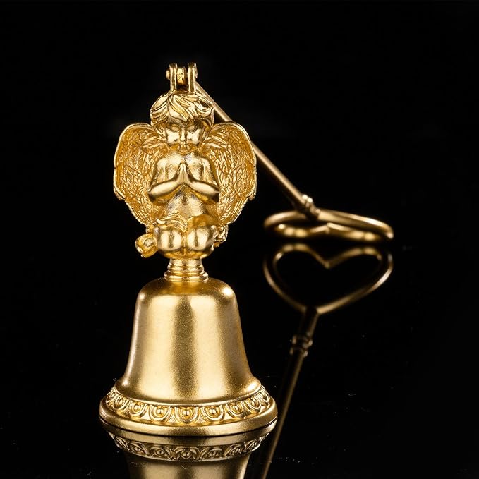 Golden Angel Candle Snuffer, Metal Candle Extinguisher by AimtoHome