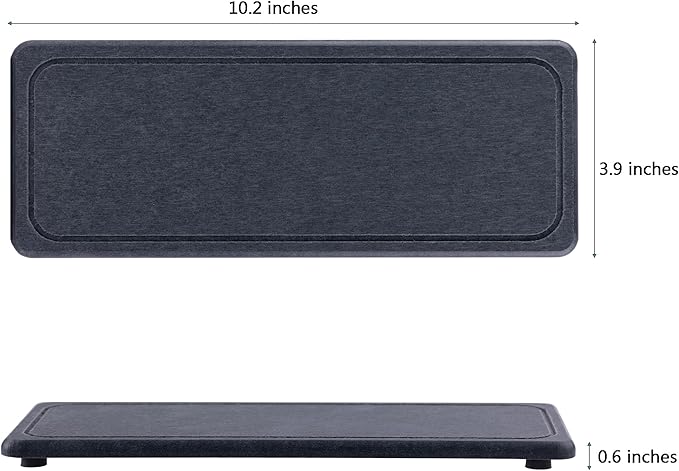 2 Pcs Water Absorbing Stone Trays, Kitchen/Bathroom Sink Soap Dish, Diatomite - Image 6