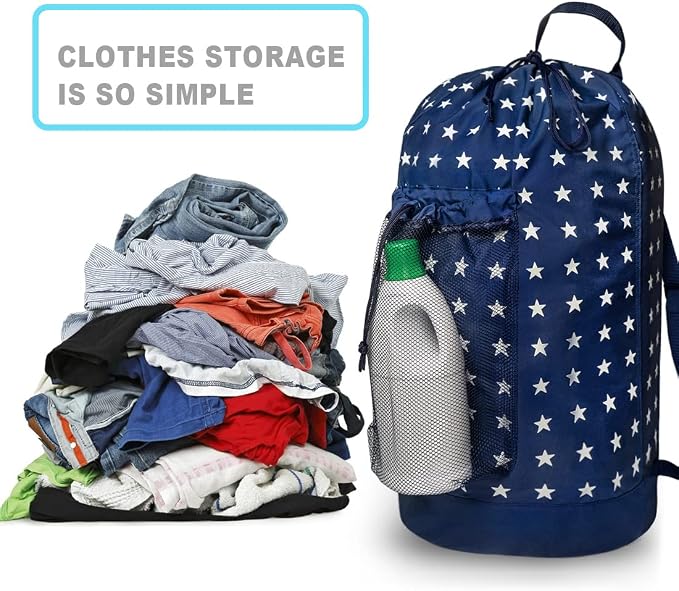 Dalykate Backpack Laundry Bag, Laundry Backpack - Image 6