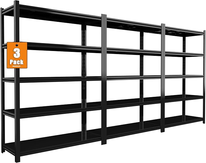 84“H Garage Shelving Heavy Duty Storage Shelves 3000 LBS Adjustable 5 Tier by Howzone