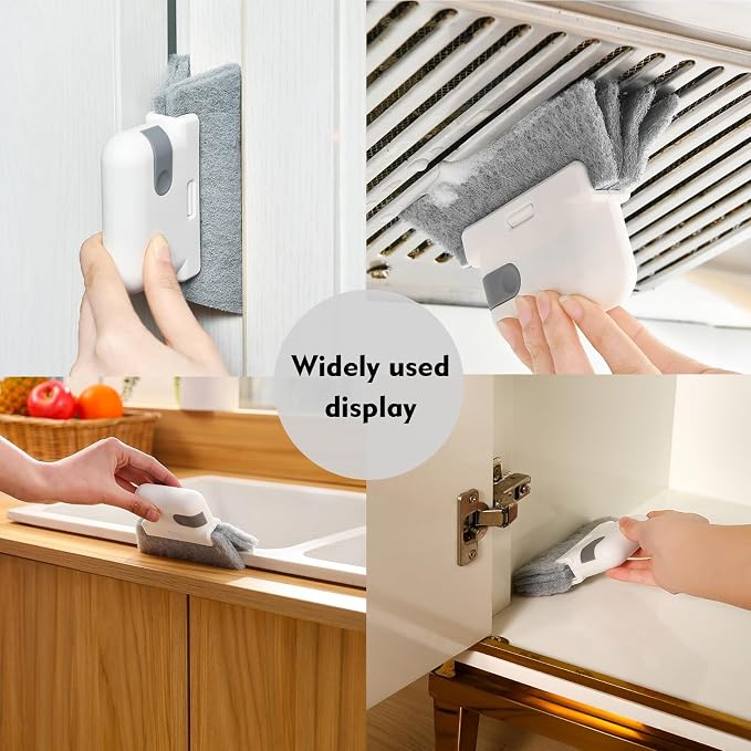 Window Cleaning Brush, 3 in 1 Window Sliding Door Track Cleaner, Tile Lines - Image 6