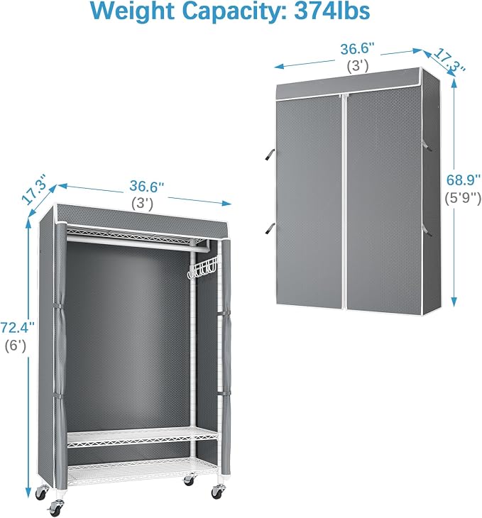 VIPEK R3C Portable Closet with Cover - Image 3