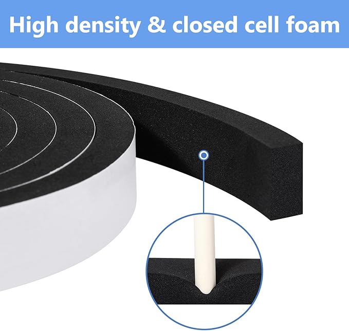 Weather Stripping Door Seal Strip, Strong Adhesive, Lightproof, Soundproof - Image 5