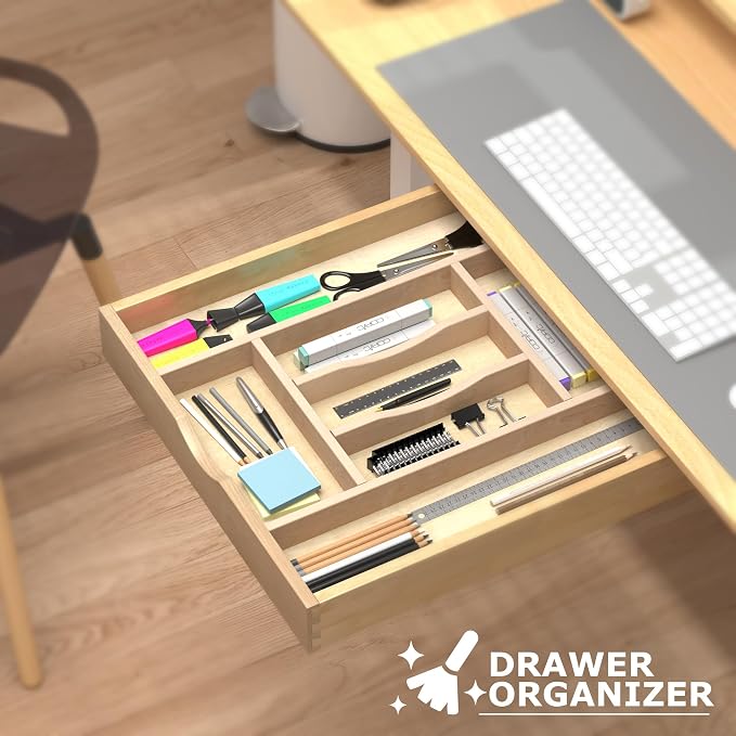 WelFurGeer Premium Wooden Silverware Organizer - Image 7