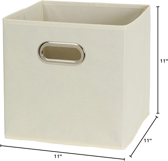Household Essentials 82-1 Foldable Fabric Storage Bins | Set of 6 Cubby Cubes - Image 6