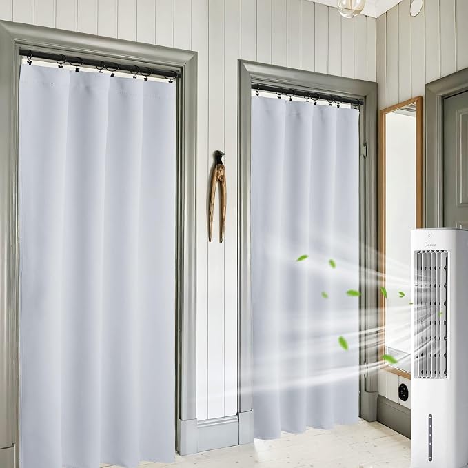 RYB HOME Blackout Curtains 84 inches Long 2 Panels Set - Image 2