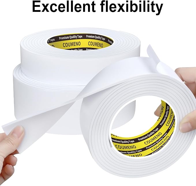 2 Pack EVA Single-Sided Adhesive Foam Tape 1.2inx9.84FT Single-Sided Sealing - Image 4