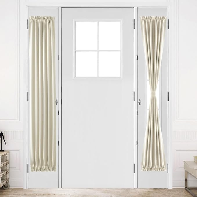 DWCN French Door Curtains – Rod Pocket Thermal Blackout Curtain by DWCN