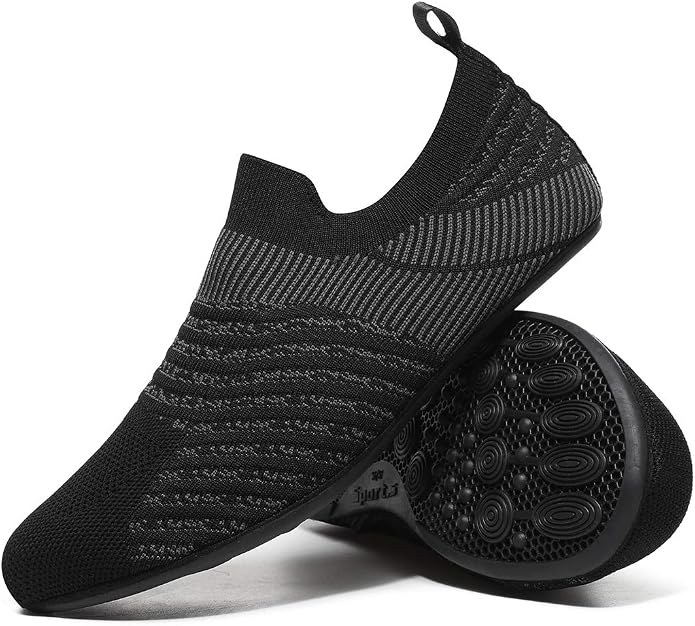 Adult Indoor House Slippers Socks Lightweight Non Slip Grip House Home Shoes by CanLeg