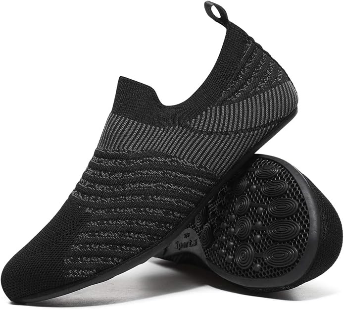 Adult Indoor House Slippers Socks Lightweight Non Slip Grip House Home Shoes by CanLeg