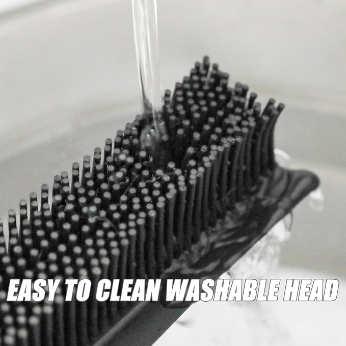 Rubber Broom and Pet Hair Removal Brush Set - Image 7