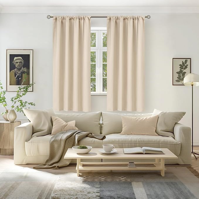 BGment Champagne Blackout Curtains - Image 2