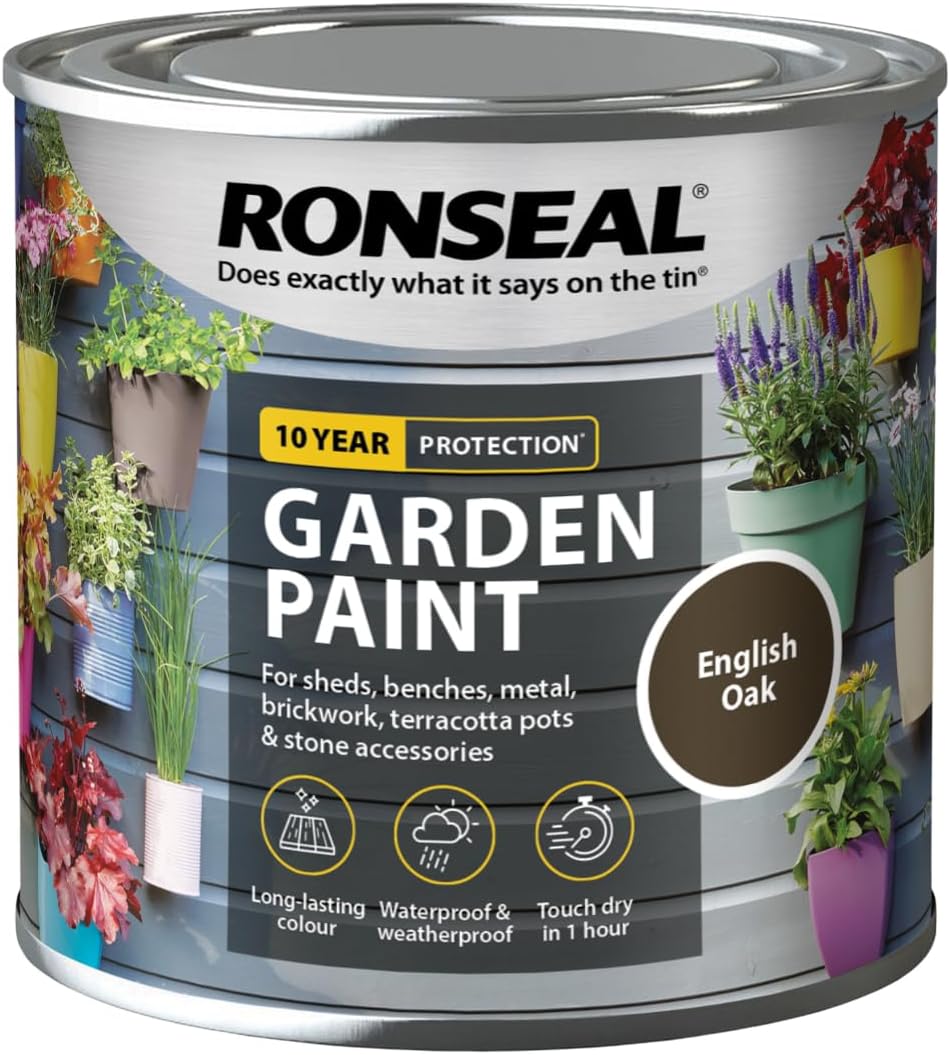 Ronseal - Garden Paint English Oak 250ml