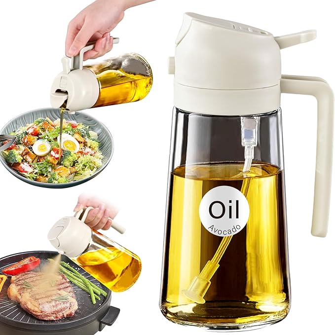 YARRAMATE 16oz/470ml Glass Olive Oil Sprayer by YARRAMATE