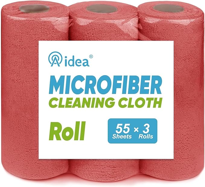 AIDEA Microfiber Cleaning Cloth, 165 Sheets, Micro Fiber Cloth by AIDEAHOME