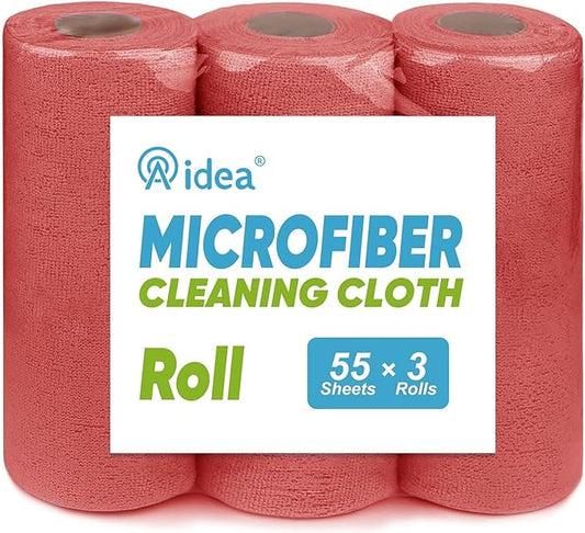 AIDEA Microfiber Cleaning Cloth, 165 Sheets, Micro Fiber Cloth by AIDEAHOME