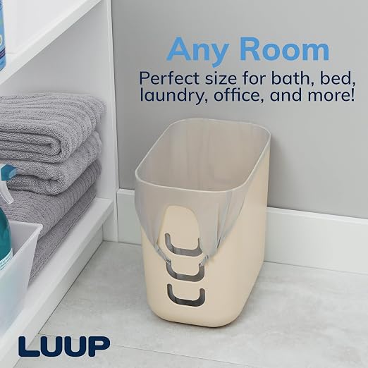 STORi Luup Bathroom Wastebasket, Secure Grocery Bags, Plastic Garbage Container - Image 7