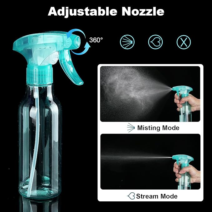 Cosywell 3 Pack Plastic Spray Bottles 8.8oz/260ml Empty Spray Bottle - Image 3