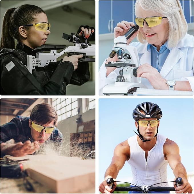 TICONN Anti-Fog Safety Glasses for Men and Women, ANSI Z87.1 Scratch Proof Eye - Image 8