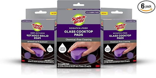 Scotch-Brite Glass Cooktop Pads, Scratch-Free & Non-Abrasive Scrubbers by Scotch-Brite