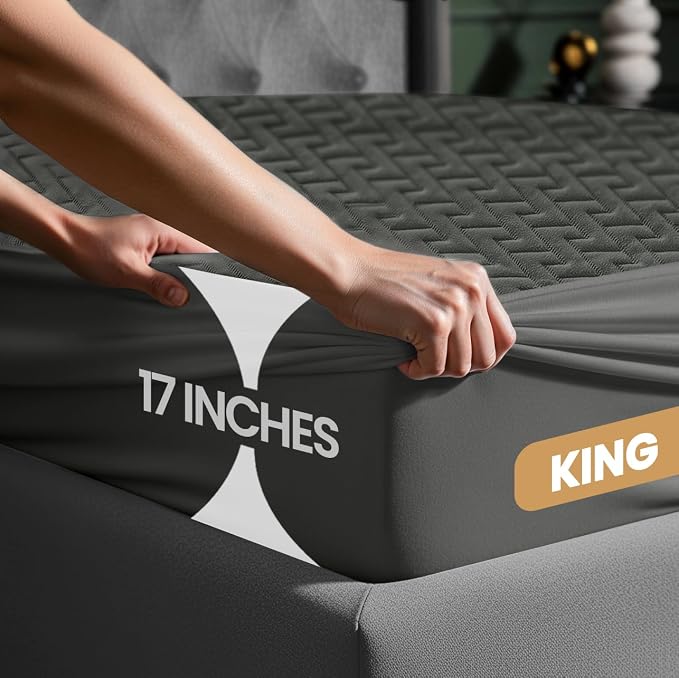 Utopia Bedding Waterproof Mattress Protector King Size, Premium 3D Air Soft - Image 3